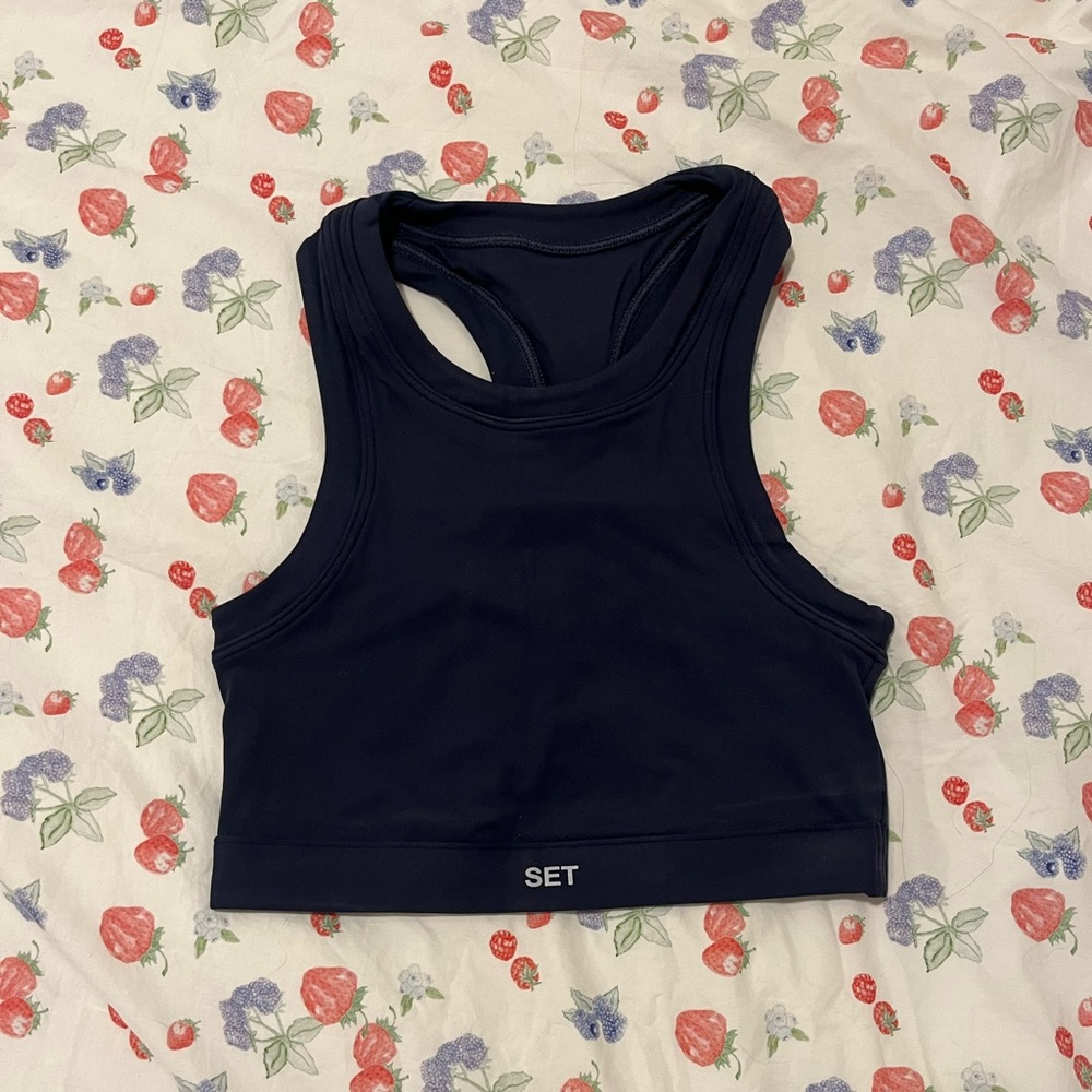 NWT Set Active Sportbody Mini High Neck Bra in Oxford